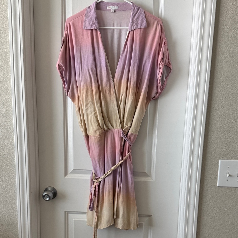 Gianni Bini Pink and Purple Ombre Mini Dress